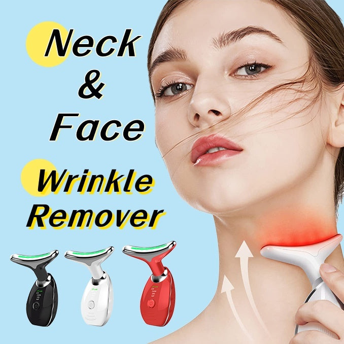 Neck & Face Beauty Device for Skin Tightening,Double Chin Reduction,Anti Wrinkle Effects & Lifting Massage With Colorful LED Photon Therapy