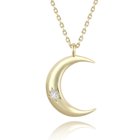 Minimalist Moon Necklacce