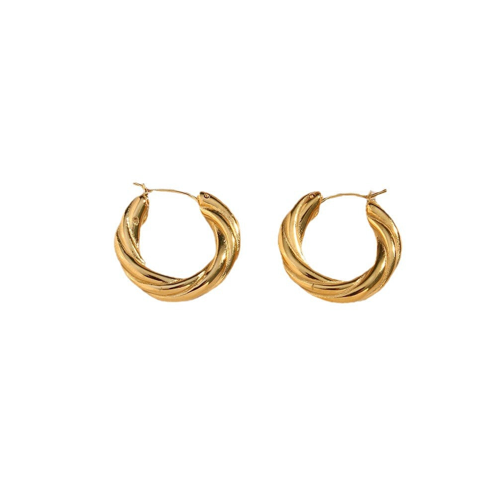 Dennis Twisted Hoop Earrings