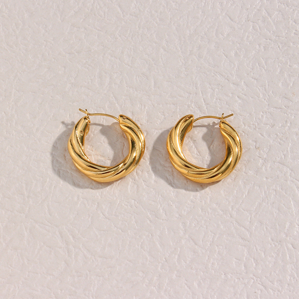 Dennis Twisted Hoop Earrings