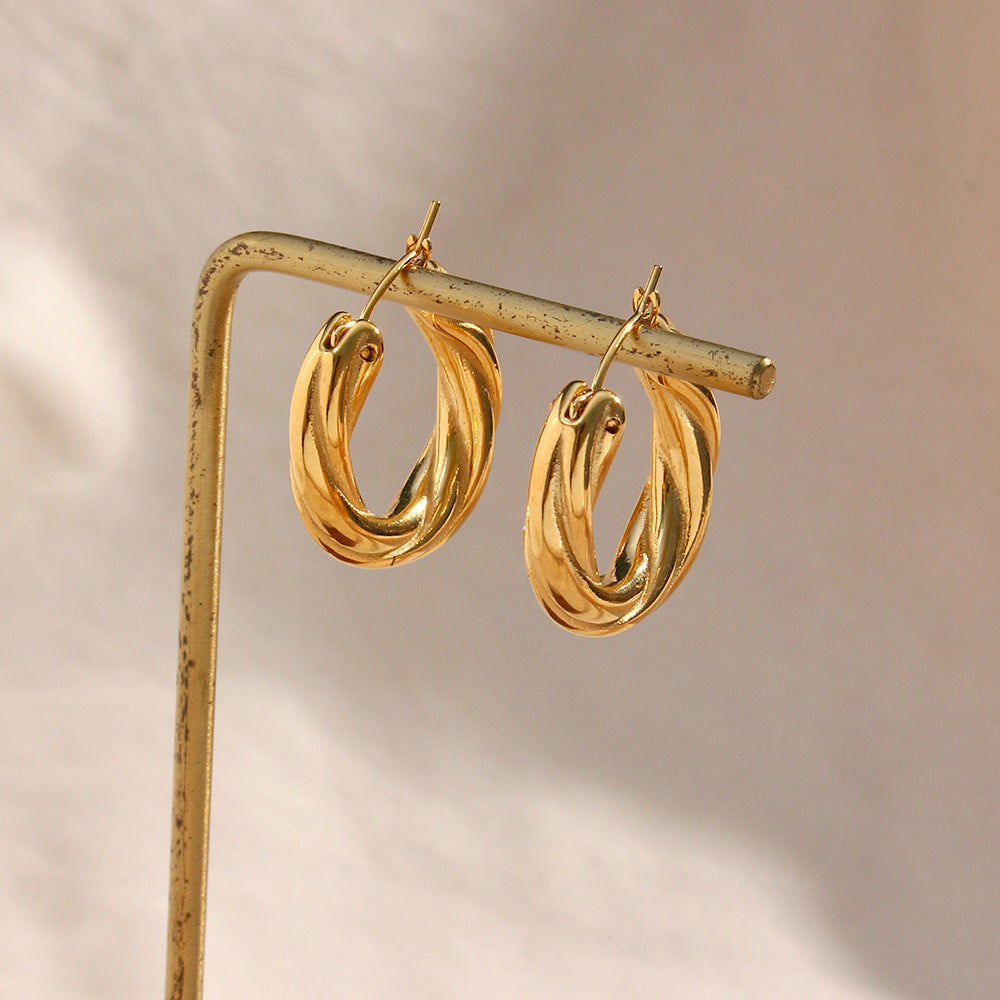 Dennis Twisted Hoop Earrings