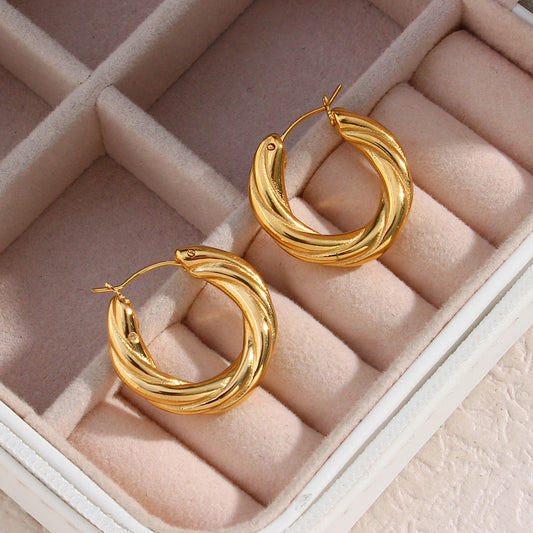 Dennis Twisted Hoop Earrings