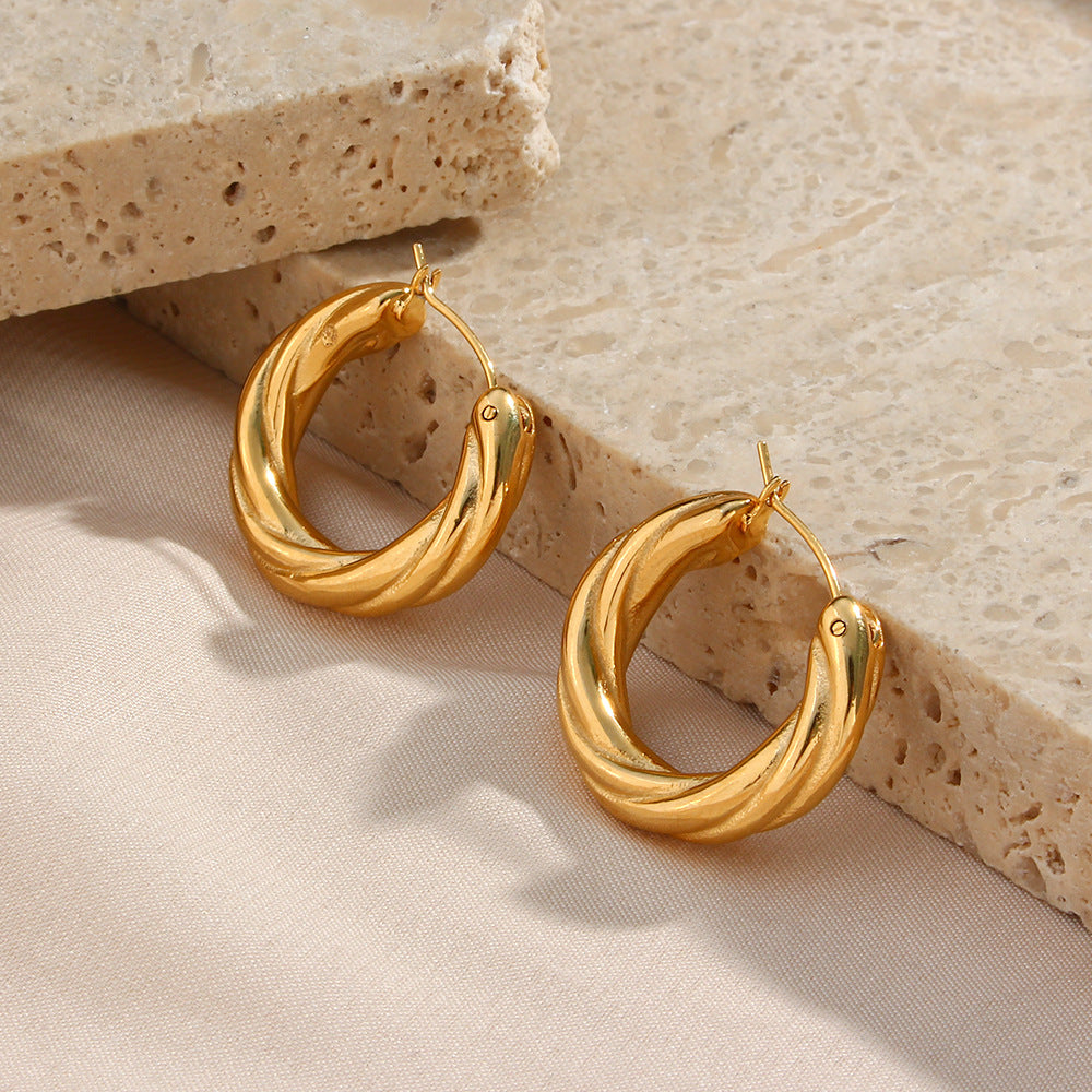 Dennis Twisted Hoop Earrings